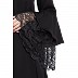 Designer lace abaya- Black